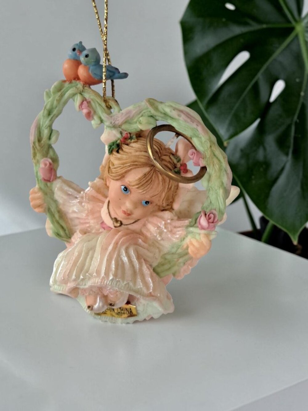 Wishing You A Heart Full Of Love Angel Ornament By Ashton-Drake Heirloom 1996